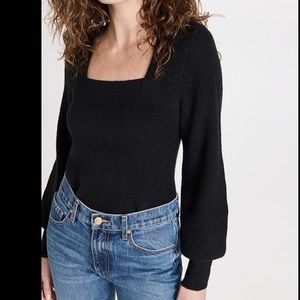 Madewell Melwood Square-Neck Pullover Sweater in Coziest Yarn